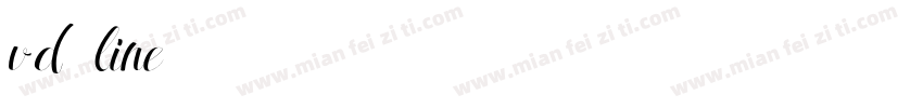 vd line字体转换
